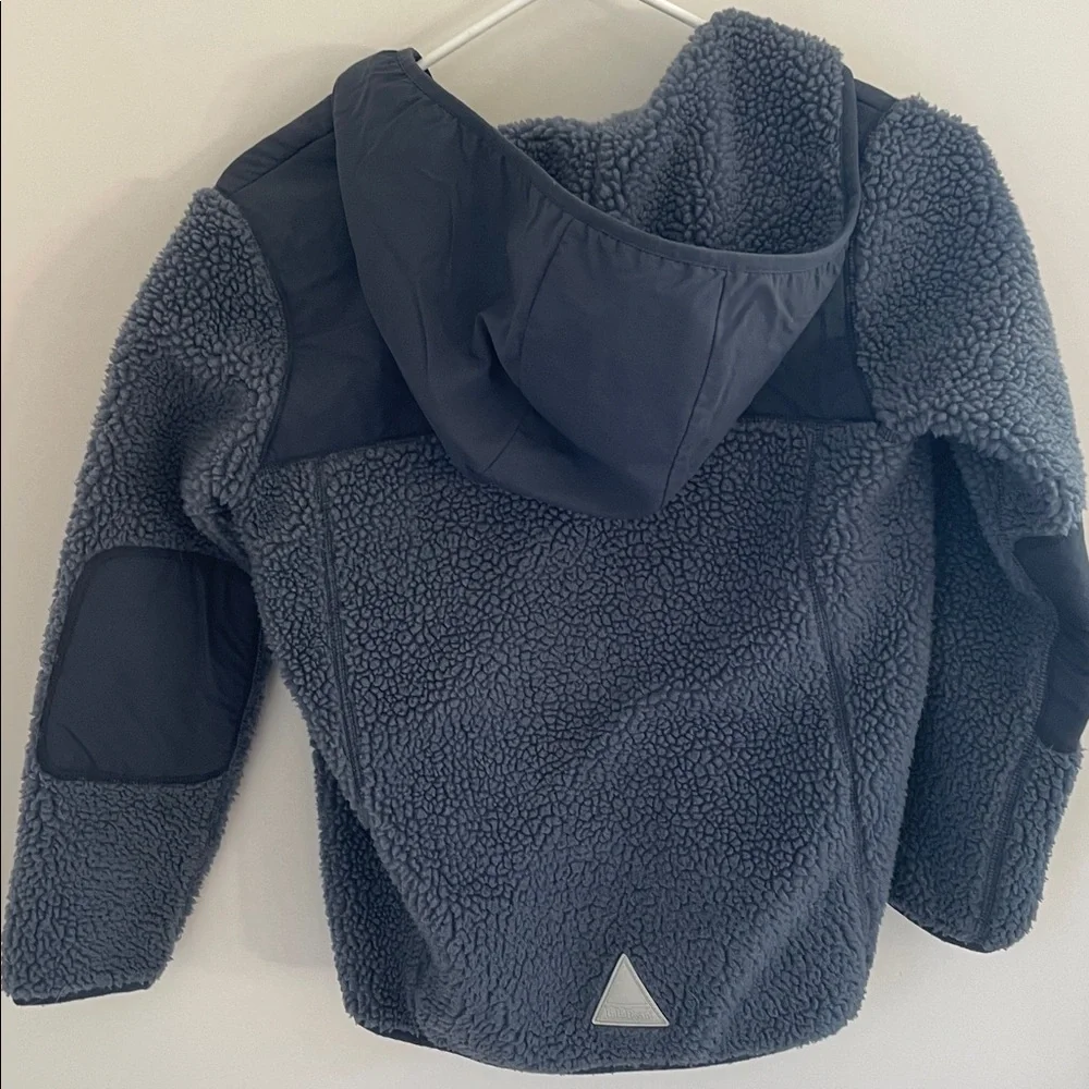 L.L. Bean boys blue high-pile Fleece full zip hoodie - Picture 4 of 4